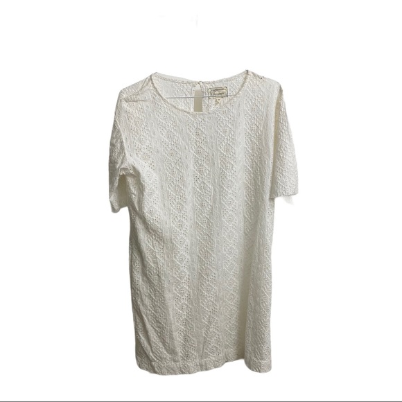 Current/Elliott Eyelet Cotton T-Shirt Dress - Picture 6 of 7